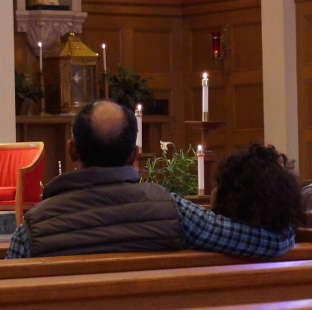 Family at Mass